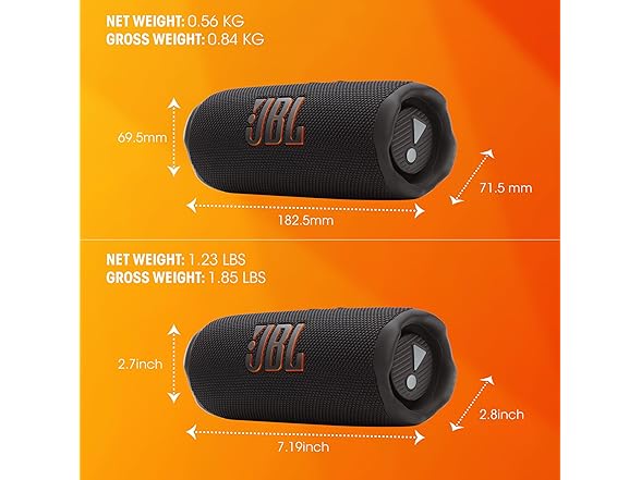 JBL Flip 7 Portable Waterproof Speaker (Grade A Refurbished)