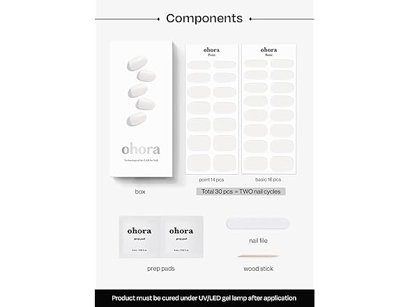 ohora Semi Cured Gel Nail Strips