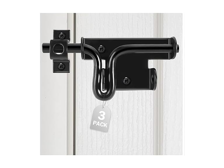 HELEMAN AF-GL-3P 3 Pack Door Lock Bolt Gate Latch