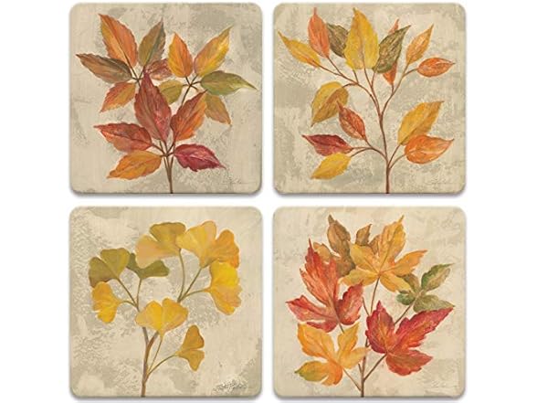 Coaster Set - November Leaves