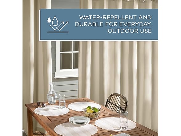 TOWN & COUNTRY Cabana Hvywt Ind/Out Curtains