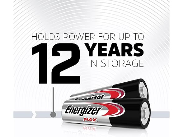 (48 Batteries) Energizer MAX AA Alkaline Batteries