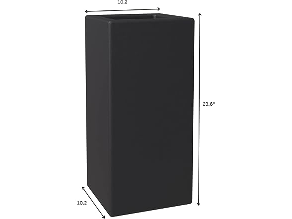 LeisureMod TP24BL Terra Planter Black