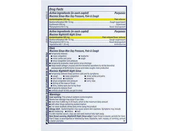 Mucinex Nightshift Sinus Caplets 2Pk