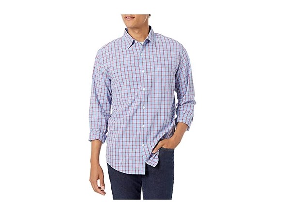 Light Blue Red Plaid