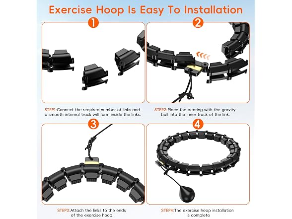 HCOIW Plus Size Silent Weighted Hula
