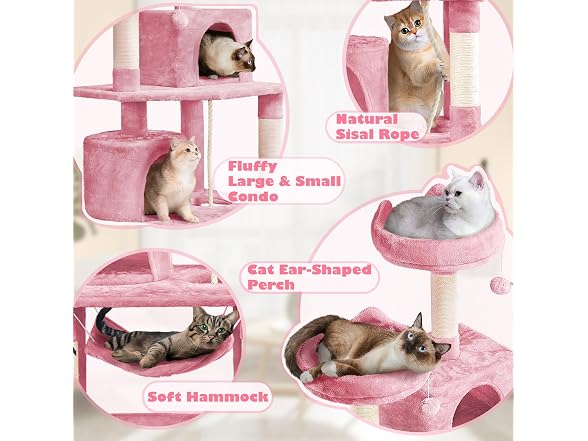 Yaheetech 62.5inches Cat Tree Cat Tower