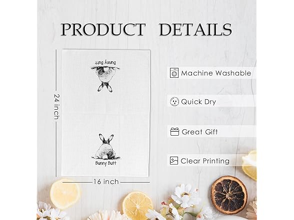 Guess What? Bunny Butt Kitchen Towels