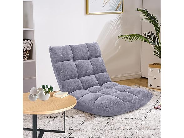 COSTWAY Floor Chair, Video Gaming Chairs with Back Support,  (Open Box)