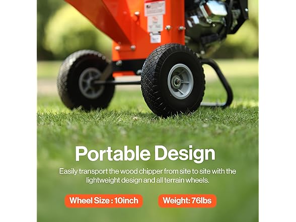 SuperHandy Mini 3in1 Wood Chipper - 7HP
