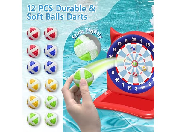 47" Inflatable Dart Board Pool Toy