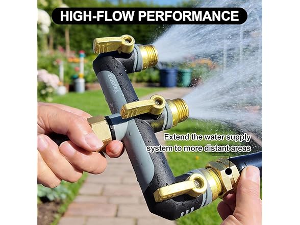 3-Way Garden Hose Splitter