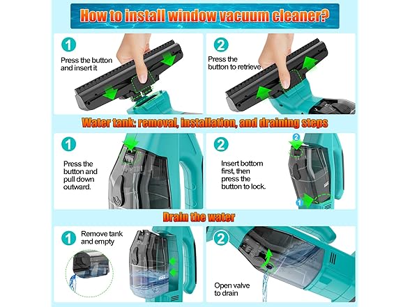 Uniqwamo Window Vacuum Squeegee