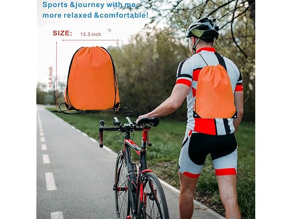  JohahaTim Drawstring Backpack Bulk 40P