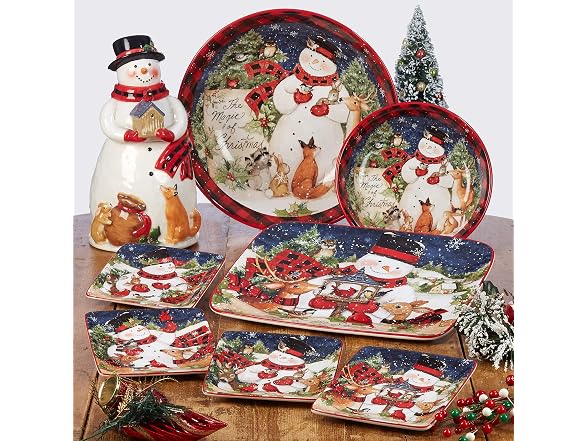 Magic of Christmas Santa 6" Canape Plates