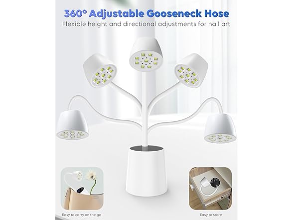 Gooseneck UV Light for Gel Nails