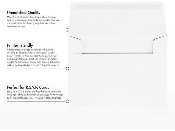 LUXPaper A2 Invitation Envelopes | 4 3/8" x 5 3/4"