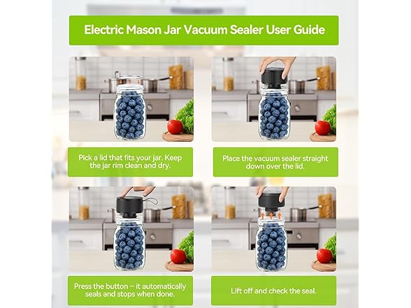 Auletor Electric Mason Jar Vacuum Sealer