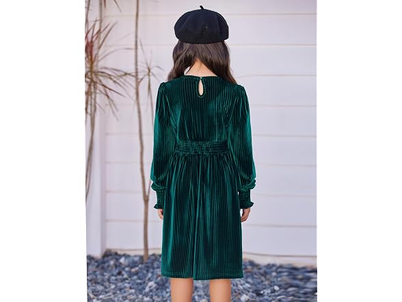 Arshiner Girls (8-9 Years) Girl Velvet Long Dress