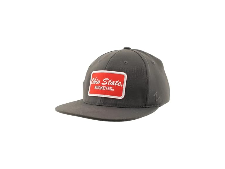 ZHATS Standard NCAA Officially Licensed Fitted Hat M15Z Brick Charcoal, Grey, Medium
