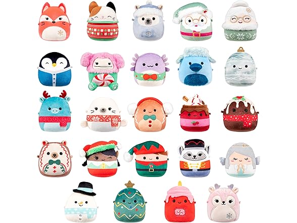 Squishmallows Micromallows Holiday Plush Advent Calendar