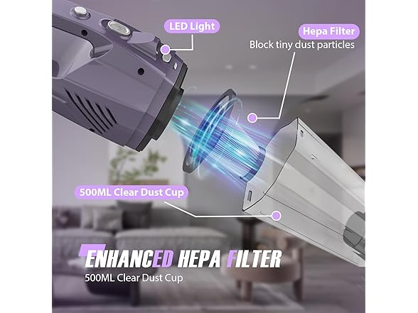 BOSSDAN ATJ-2266-PURPLE BOSSDAN - HANDHELD VACUUM CORD