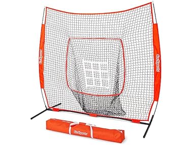 $29.99, Was $99.99, 70% Off! GoSports 7 ft x 7 ft Hitting & Pitching Net dealfomo