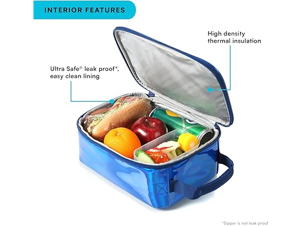 Arctic Zone Arctic Zone Chrome Lunch Box Combo with 21