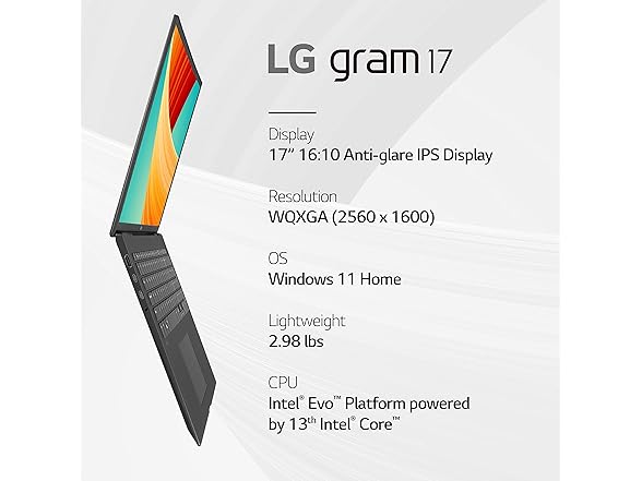 LG gram 17 Lightweight Laptop, Intel