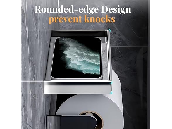 SEIRHOO Toilet Paper Holder with Shelf
