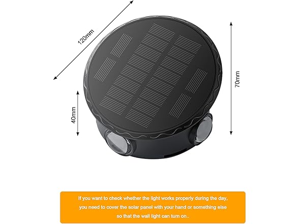 RAYCCI Outdoor Wall Lights - 4 LED Solar