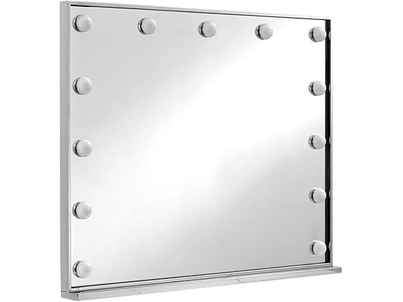 Hollywood Chrome Lighted Mirror