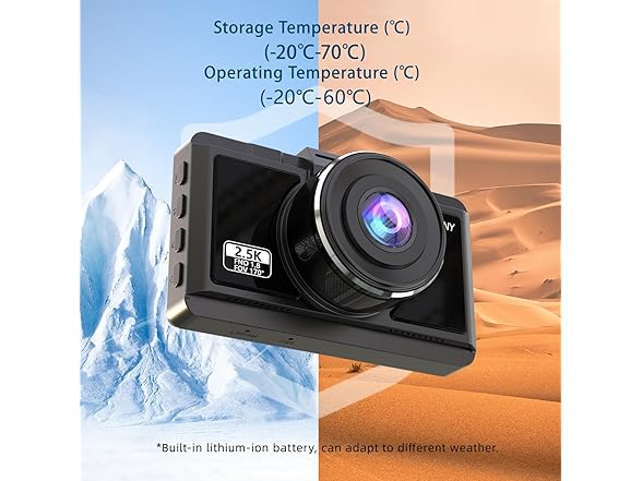 TTLITTLINY Dash Cam Front and Rear 2.5K+1080P FHD WiFi Dual Dash Camera