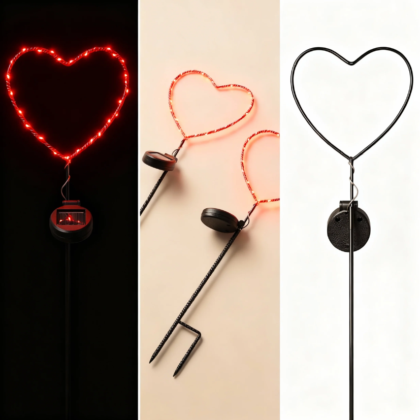 Touch Of ECO Solar Powered LED Garden Stake- Heart - Gallery 22