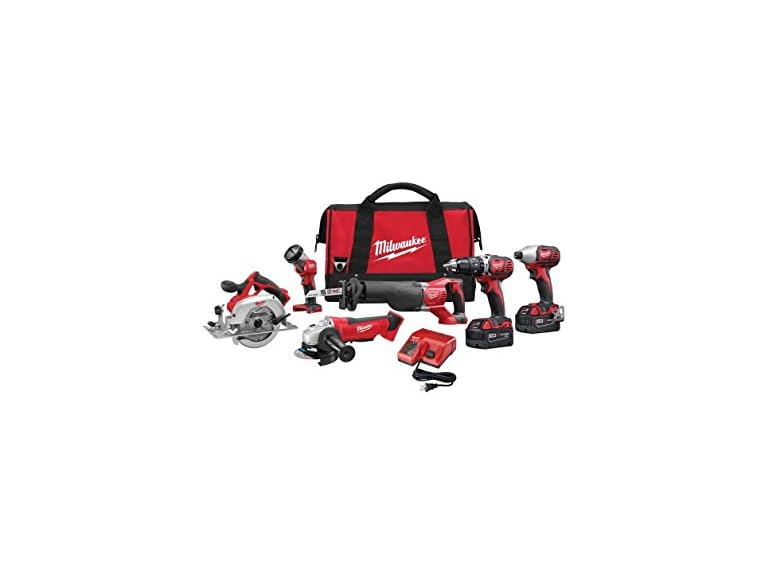 Milwaukee 2696-26 M18 18V Combo Kit (6-Tool)