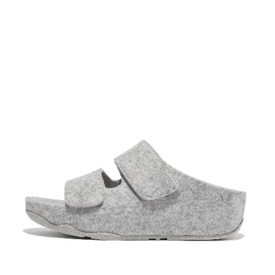 FitFlop e01 Shuv Adjustable Two-Bar Felt Slides - Gallery 5