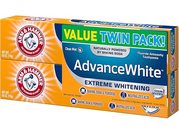 Arm and Hammer Advance White Toothpaste 6oz 2pk