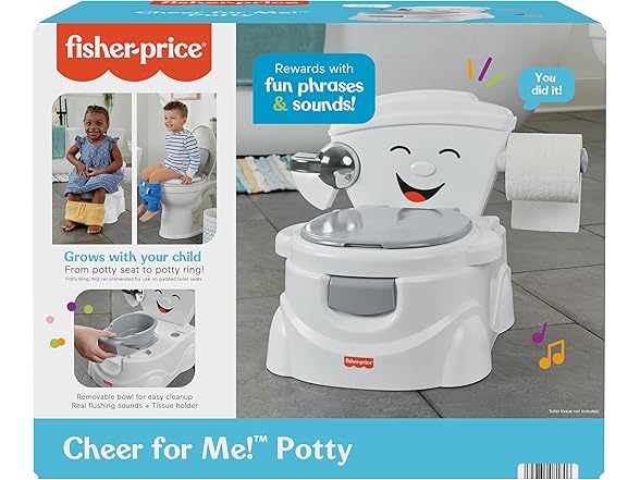 Fisher-Price 2-N-1 Toddler Toilet Cheer for Me! Potty Training Seat