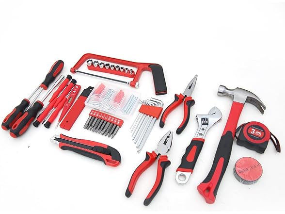 Hantinstom Household Tools Kit 108P Essential Home Repair Set