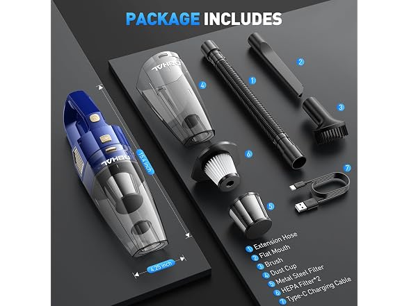 DBHAL Cordless Handheld Vacuum 15000PA