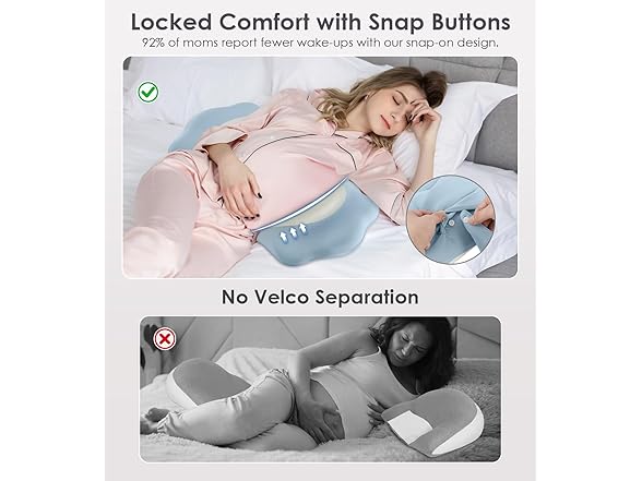 DONAMA Memory Foam Pregnancy Pillow