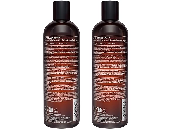 HASK Keratin Smoothing Shampoo + Conditioner Set