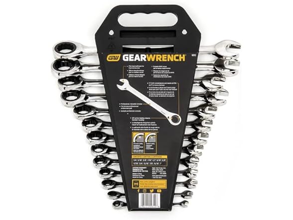 Gearwrench 9312 13pc 12pt Ratcheting Wrench Set SAE