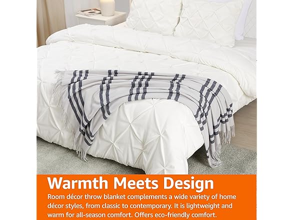 Amazon Basics Throw Blanket, 50"x 60"