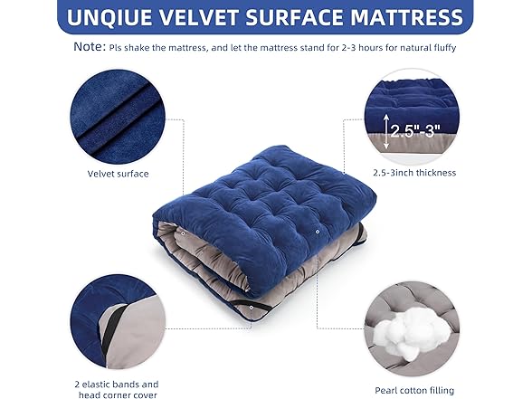 Fragess Portable Camping Cot with Cushion