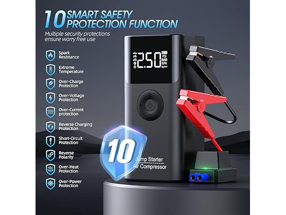 LERTIN Jump Starter Combo | 2500A | 150PSI