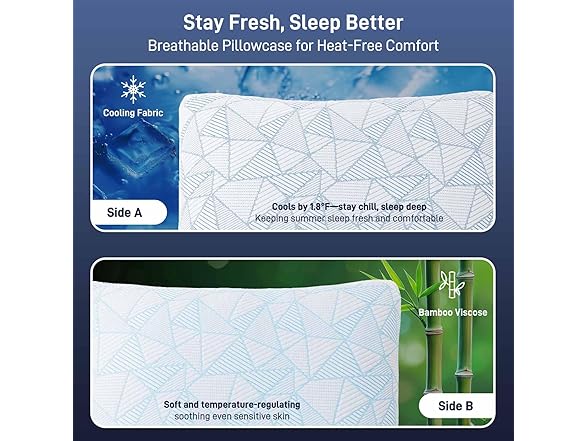 Paxavofa Shredded Memory Foam Pillow