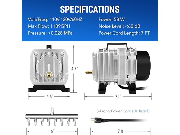 Simple Deluxe Air Pump w/Adjustable Air Flow