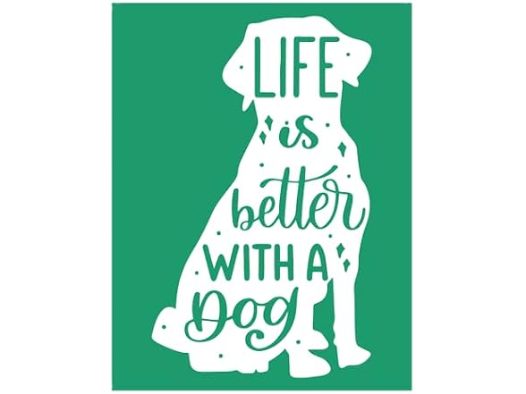 JAJADO Reusable Silk Screen Stencils Dog