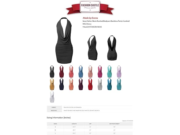 Made By Emma Women (M) Sexy Halter Neck Mini Dress